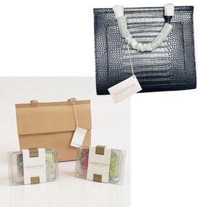 Modern Picnic The Large Luncher Bag – Croc Vegan Leather Insulated Bento Tote